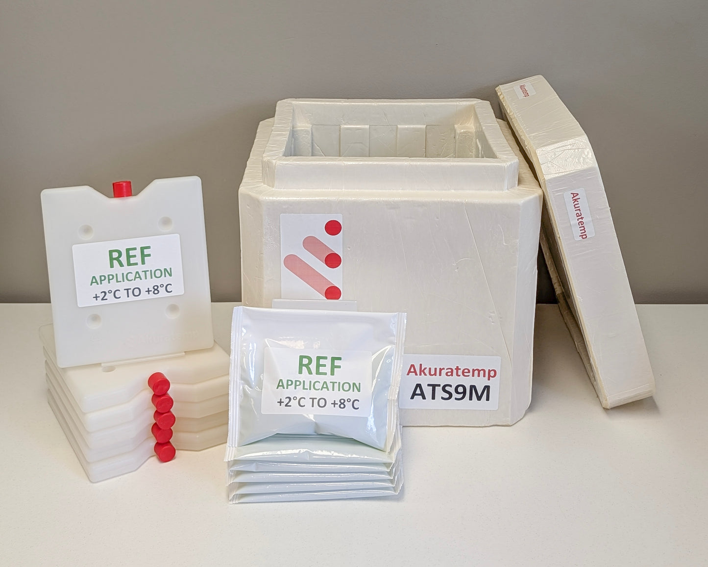 Refrigerated (+2°C to +8°C) for 23hrs with 8 x 10ml vial